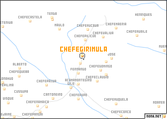 map of Chefe Girimula