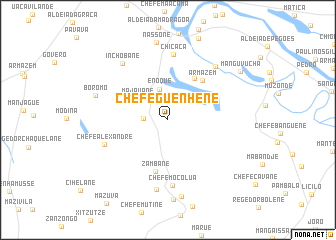 map of Chefe Guenhene