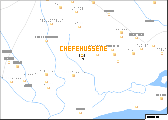 map of Chefe Hussene