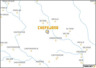 map of Chefe Jana