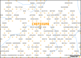 map of Chʼefēkʼuma