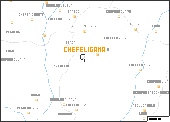 map of Chefe Ligama
