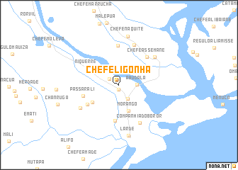 map of Chefe Ligonha