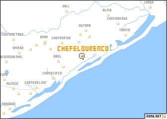 map of Chefe Lourenço