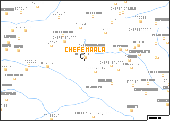 map of Chefe Maala