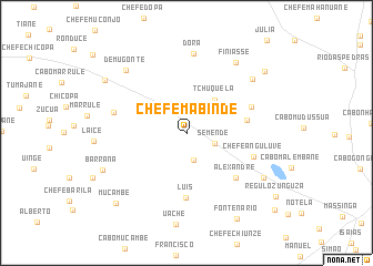 map of Chefe Mabinde