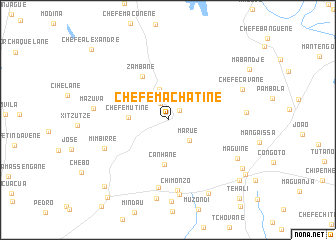 map of Chefe Machatine