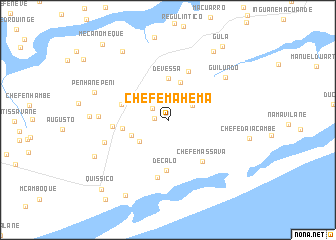 map of Chefe Mahema