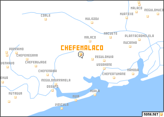 map of Chefe Malaco