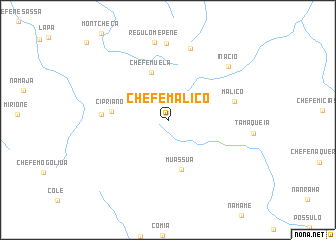 map of Chefe Malico