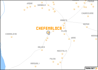 map of Chefe Maloca