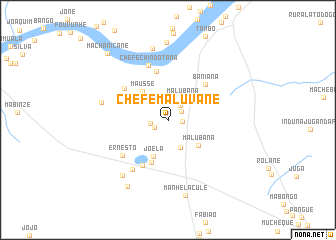 map of Chefe Maluvane