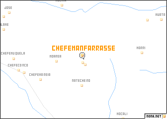 map of Chefe Manfarrasse