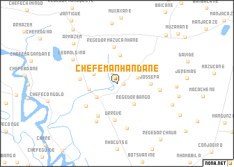 map of Chefe Manhandane