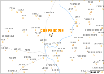 map of Chefe Mapie