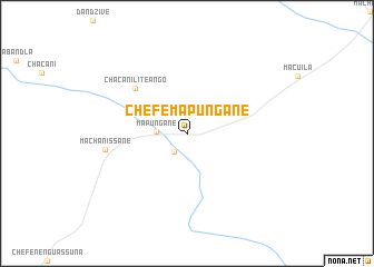 map of Chefe Mapungane