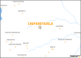 map of Chefe Matevele