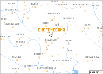 map of Chefe Mecama
