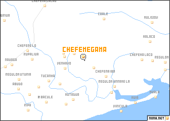 map of Chefe Megama