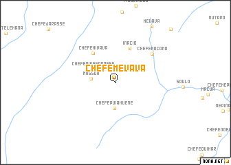 map of Chefe Mevava