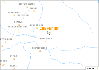 map of Chefe Mina