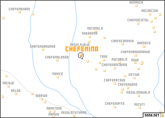 map of Chefe Mina