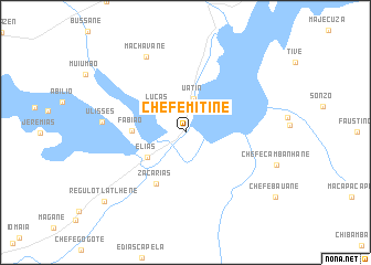 map of Chefe Mitine