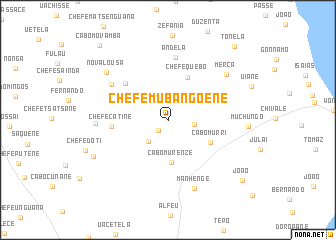 map of Chefe Mubangoene