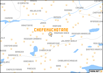 map of Chefe Muchotane
