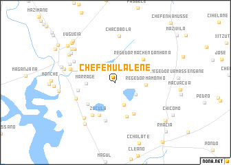 map of Chefe Mulalene