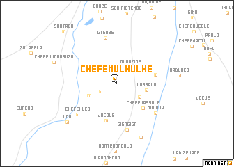 map of Chefe Mulhulhe