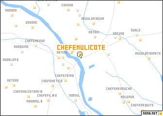 map of Chefe Mulicote