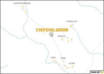 map of Chefe Muluanha