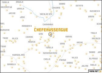 map of Chefe Mussengue