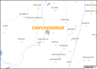 map of Chefe Mussongue