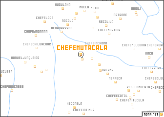 map of Chefe Mutacala