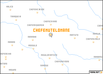 map of Chefe Mutelomane