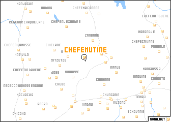 map of Chefe Mutine