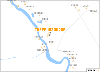 map of  Chefe Muzamane