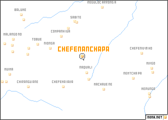 map of Chefe Nanchapa