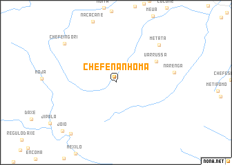 map of Chefe Nanhoma