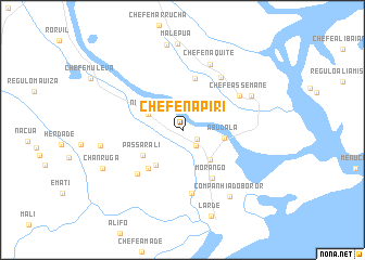map of Chefe Napiri