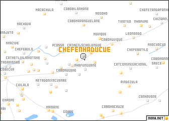 map of Chefe Nhaducue