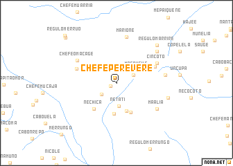 map of Chefe Perevere