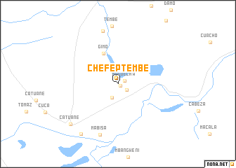 map of Chefe P. Tembe