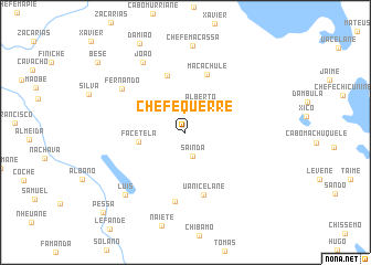 map of Chefe Querre