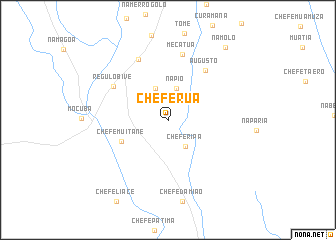 map of Chefe Rua