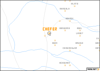 map of Chéfer