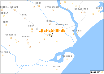 map of Chefe Sahaje