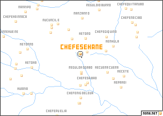 map of Chefe Sehane